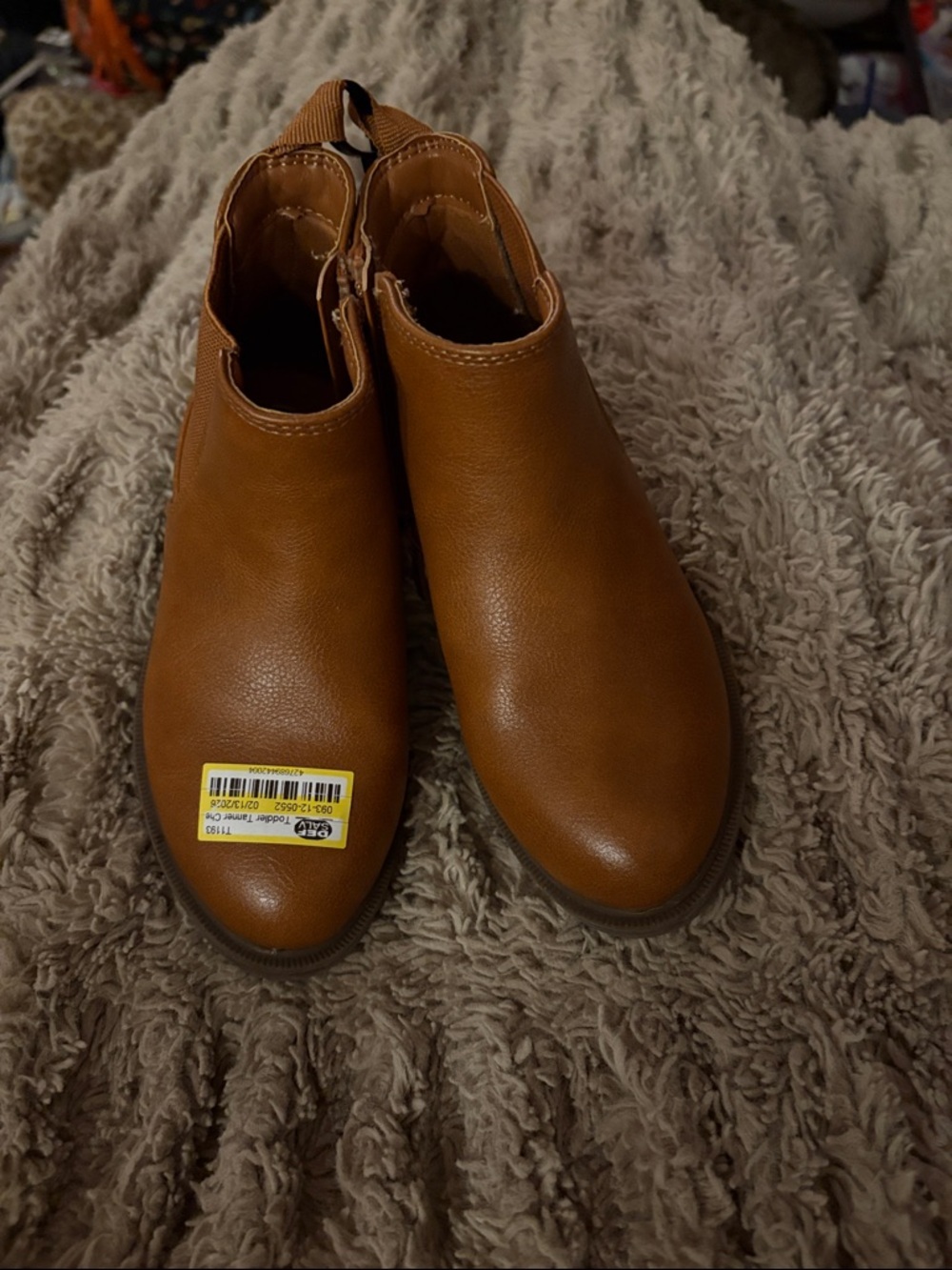 Cat & Jack Brown Girls' Chelsea Boots